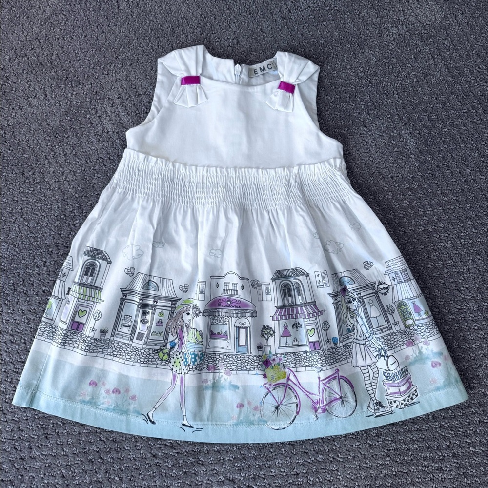 Worn ONCE EMC CityScape Dress. 12 Months.